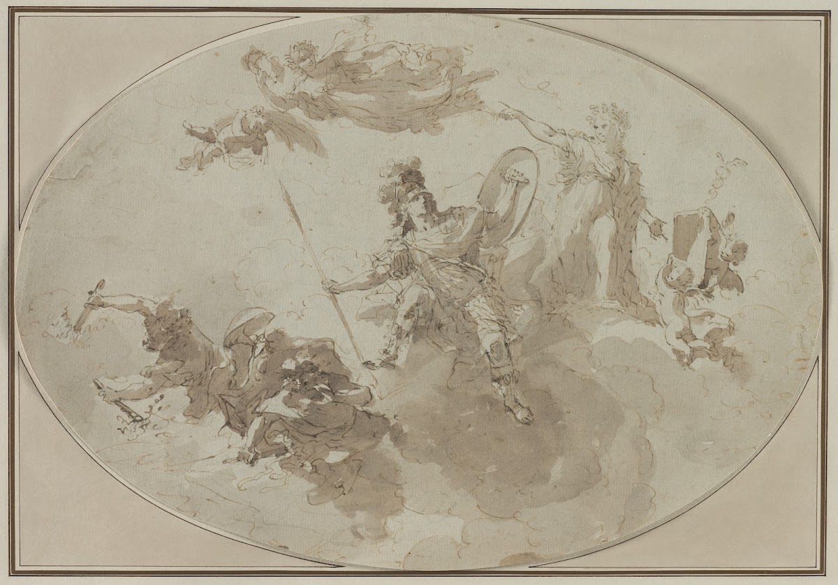 Ceiling Study Allegory of Peace and War c 1800