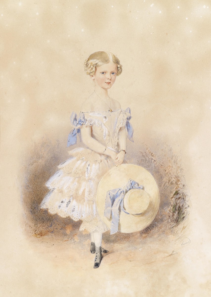 Mädchen mit Strohhut