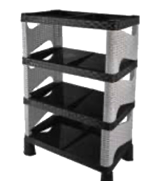 Rattan Shoes Rack 4 Role