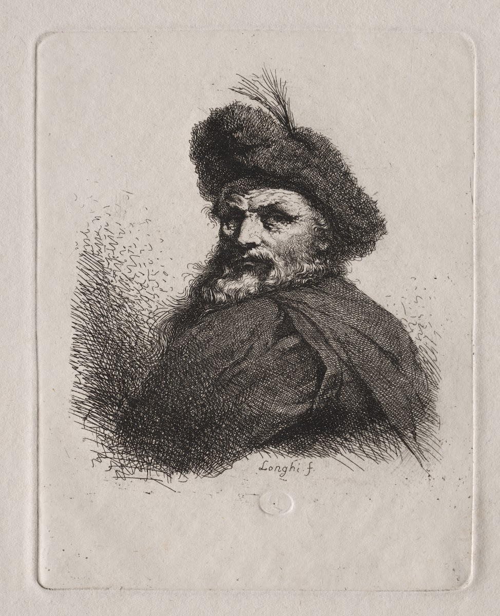 Bust of a Man with a Fur Cap early 1800s