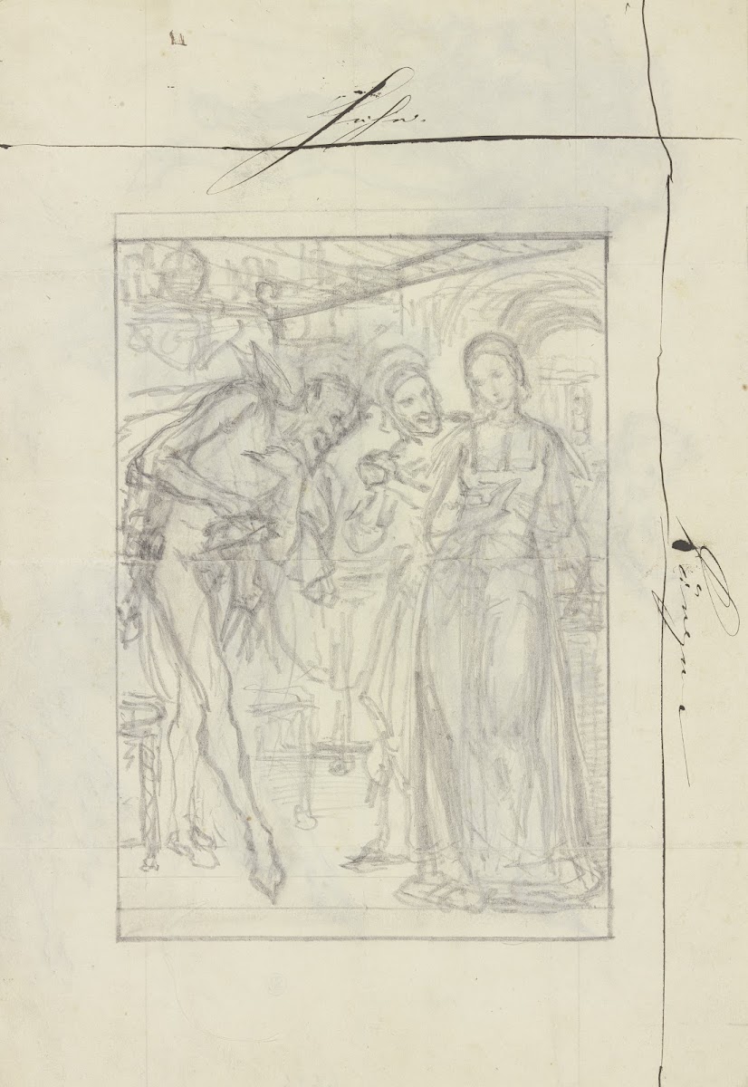 Mephisto bei Gretchen im Zimmer ca 1835