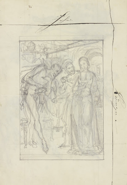 Mephisto bei Gretchen im Zimmer ca 1835