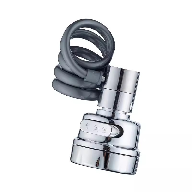 Retractable faucet attachment, 360° swivel