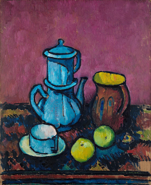 Still life with coffee tableware and apples ca 1909 1910