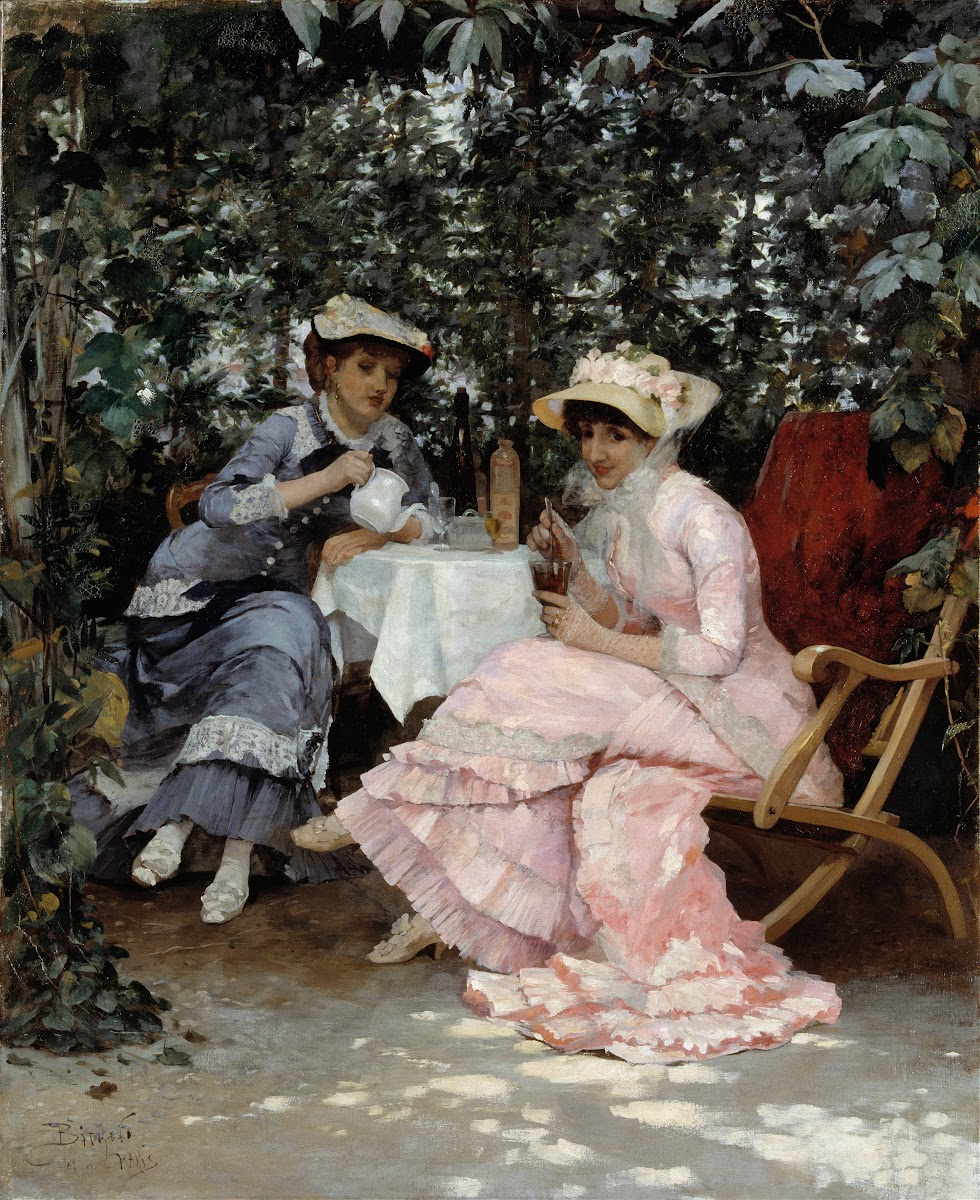 Sitting under the Arbour 1880