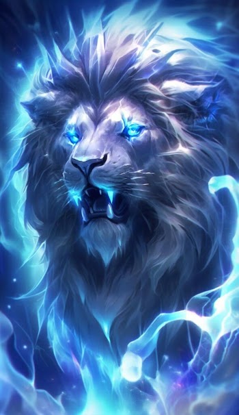 Glowing Lion Picture