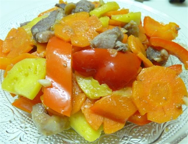 Vịt Xào Ớt Chuông