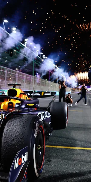 Max Verstappen F1 Victory Celebration 5K Wallpaper Background
