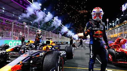 Max Verstappen F1 Victory Celebration 5K Desktop & Mobile Wallpaper Background