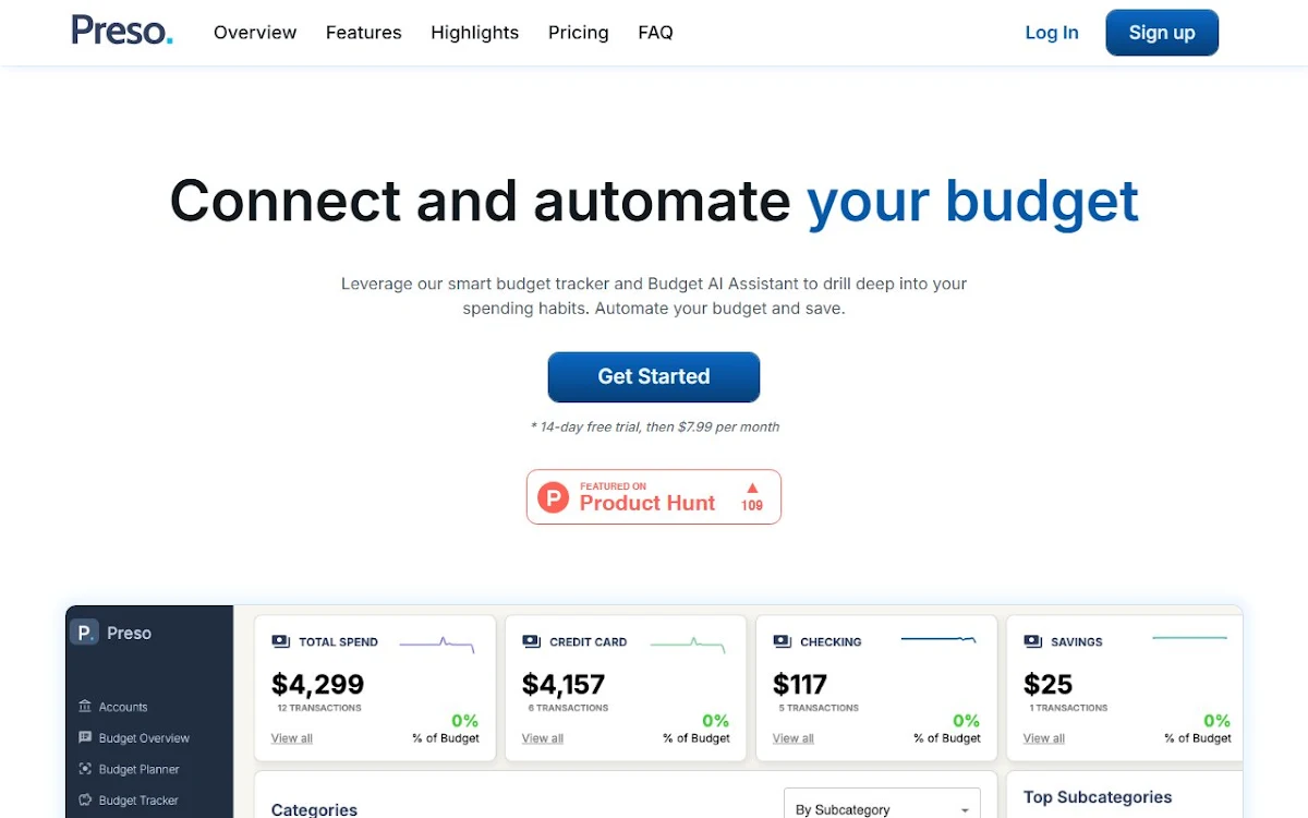 Captura de Preso Budget