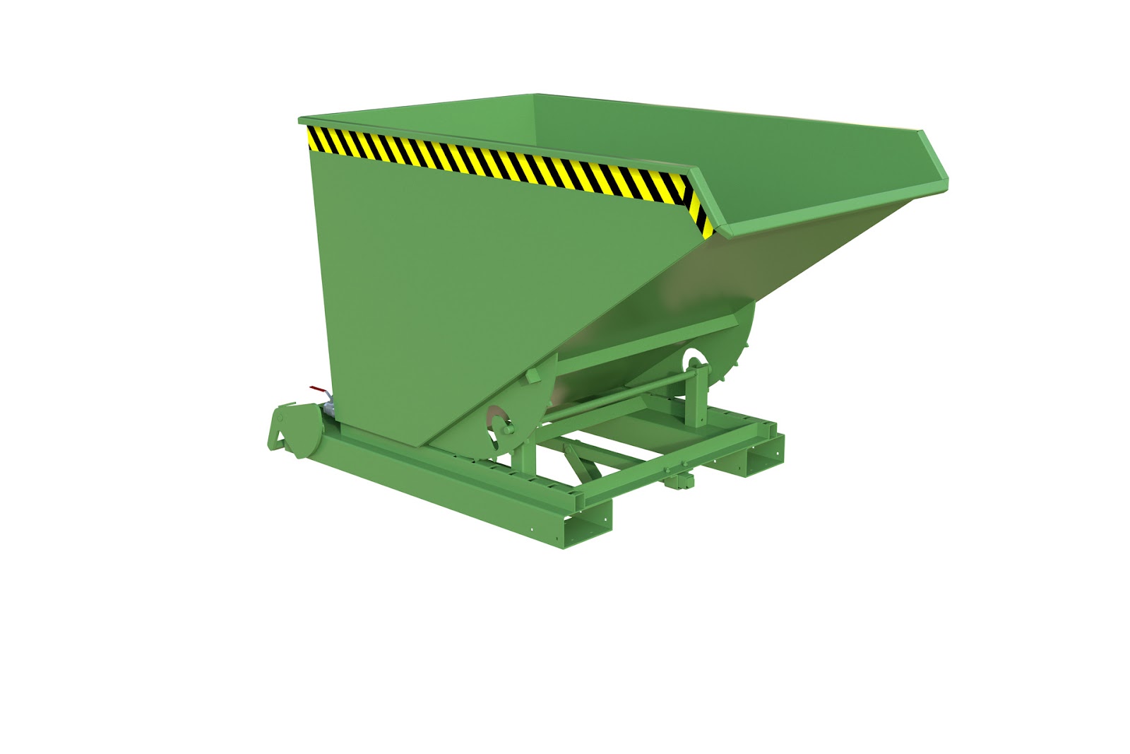 Spaander-kiepcontainer S4A 1200, gelakt, Resedagroen