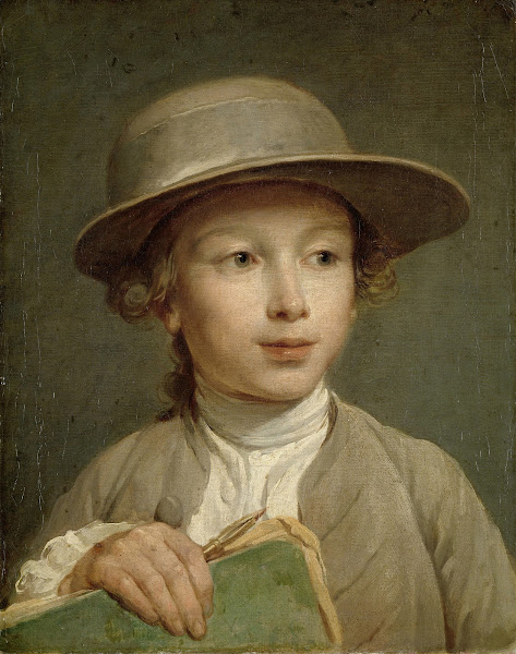 Boy with a Drawing Book c 1772