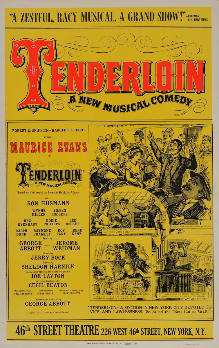 Tenderloin a new musical comedy 1961