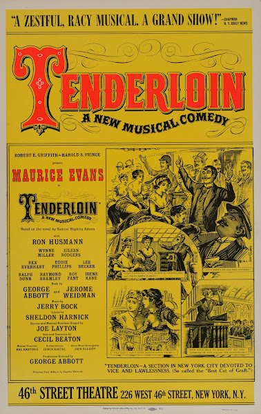 Tenderloin a new musical comedy 1961
