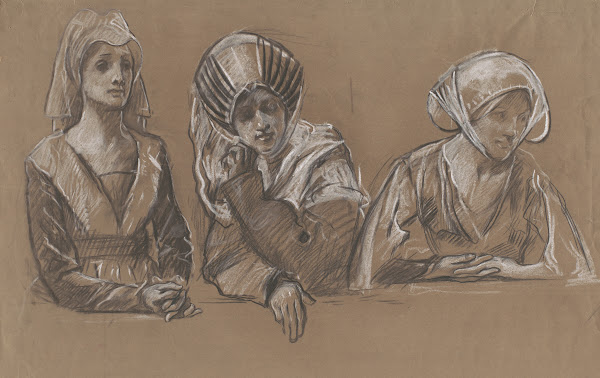 Studies of 3 women for the RoyalExchange 1981