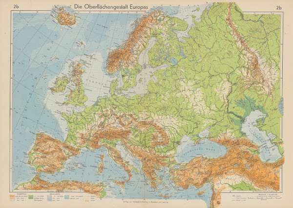 Die Oberflachengestalt Europas 1940