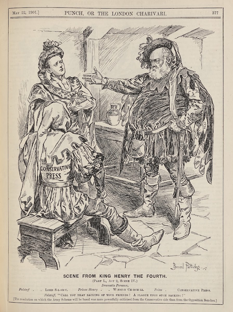 Scene from from King Henry the Fourth Part I Act 2 Scene IV 1901