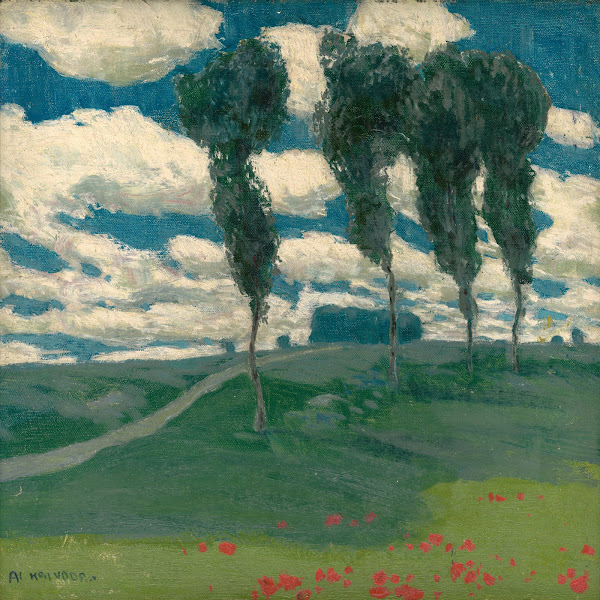 Spring Landscape With Poplar Trees 19141920