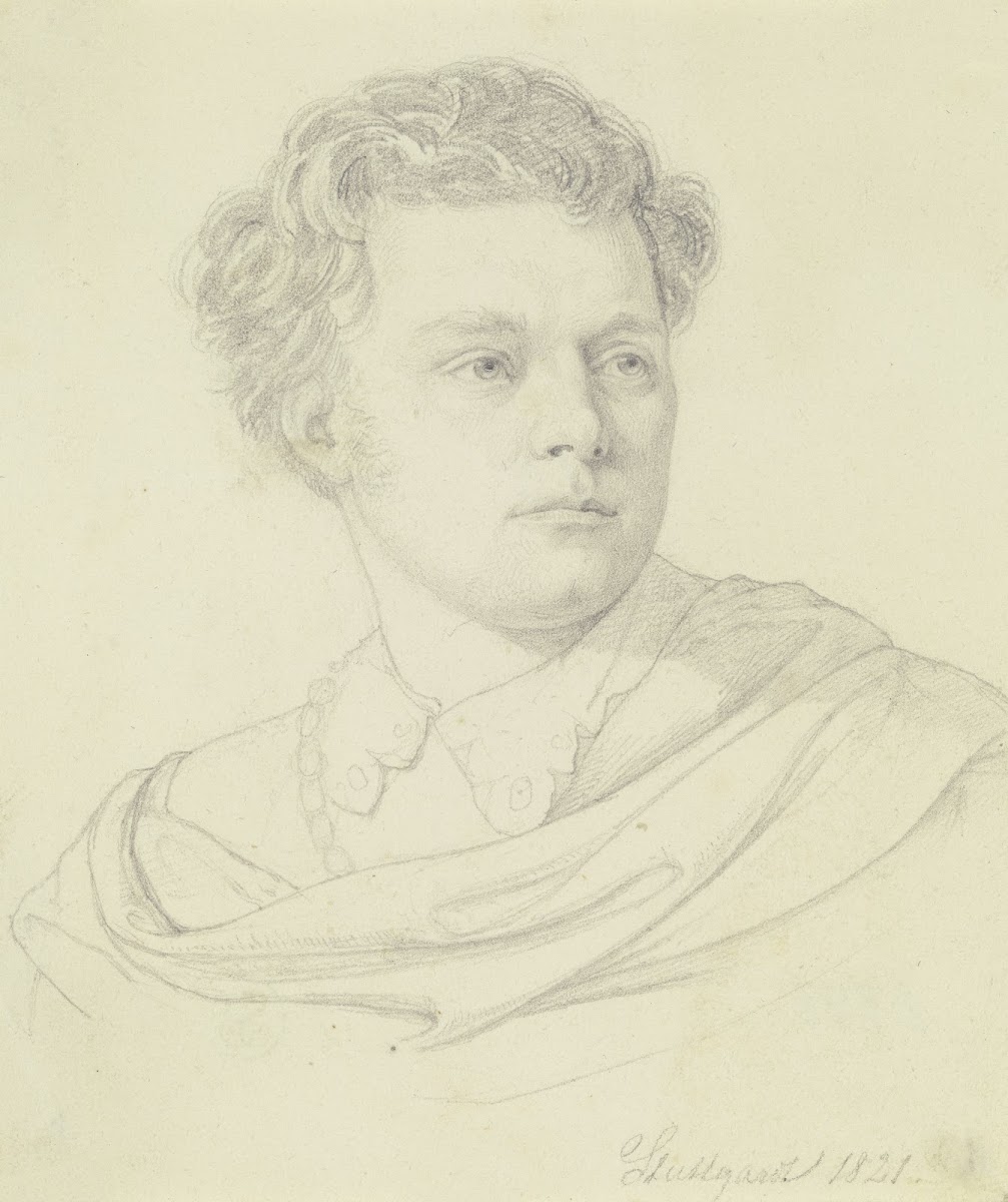 Bildnis des Stuttgarter Hofschauspielers Friedrich Mevius 1821