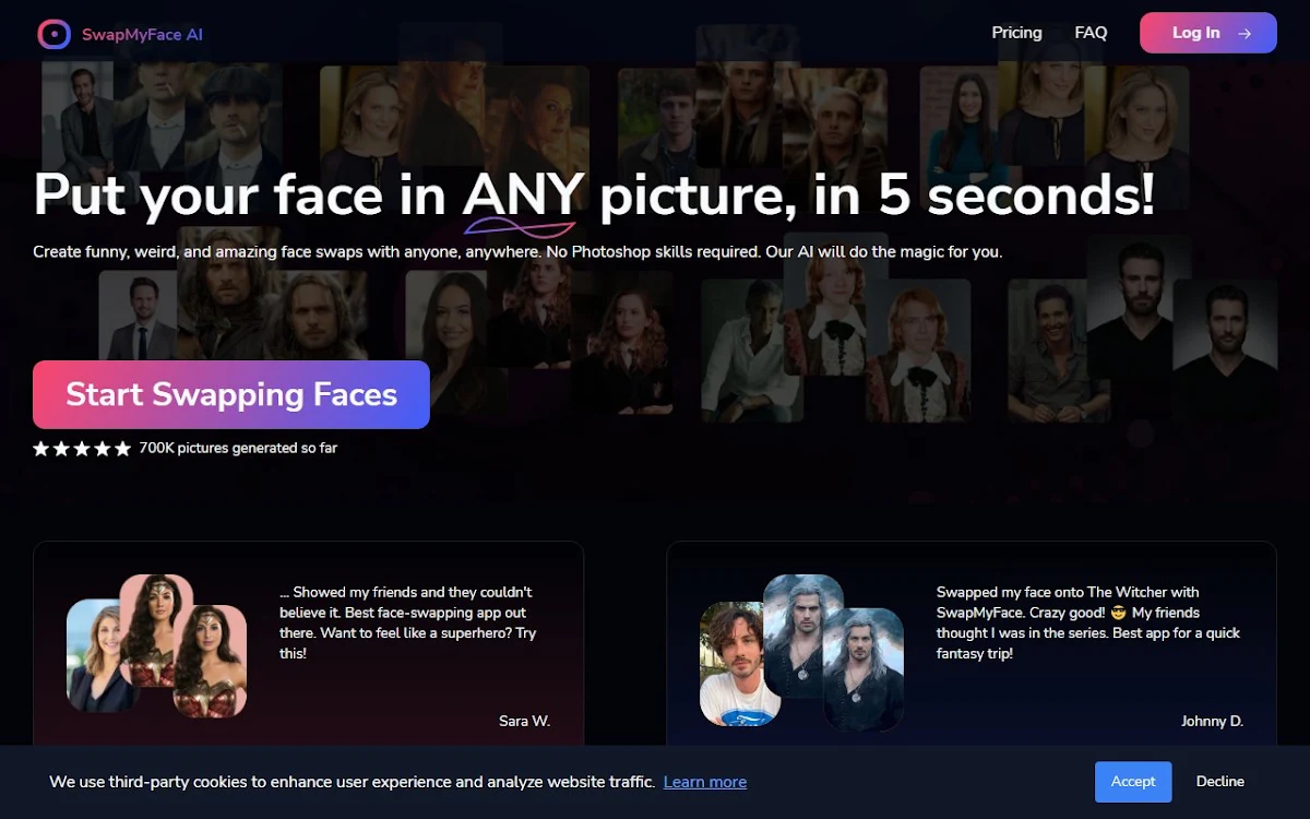 Captura de SwapMyFace