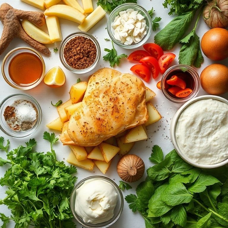 Ingredients for Crispy Smashed Potato Salad – Easy, Crunchy Weeknight Side