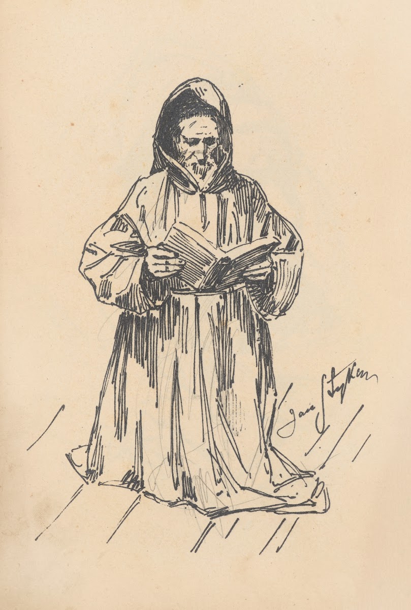 Czytający mnich 1896