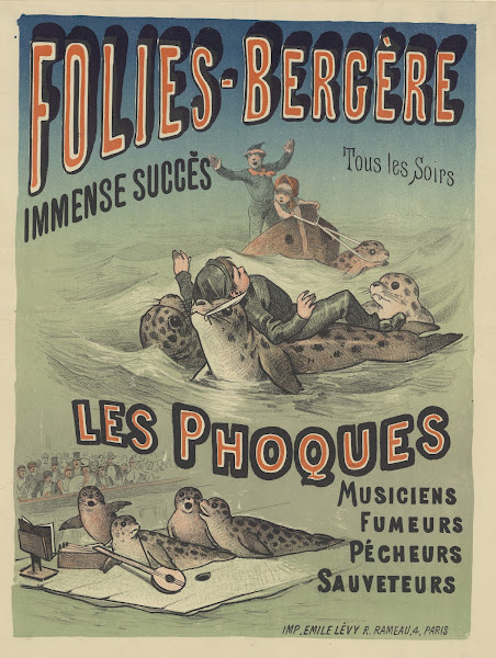 Folies Bergère Immense succès tous les soirs Les phoques 1885
