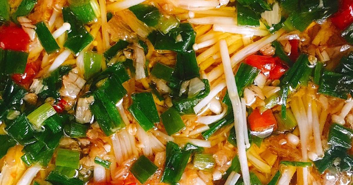 Nấm kim châm phong cách Hàn Quốc