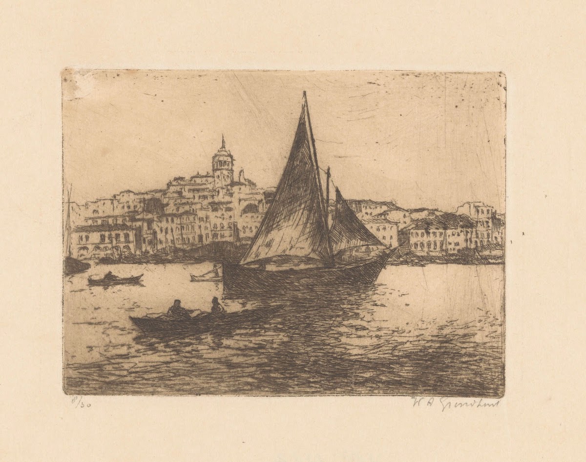 Schepen op het water in Constantinopel 1888 1934