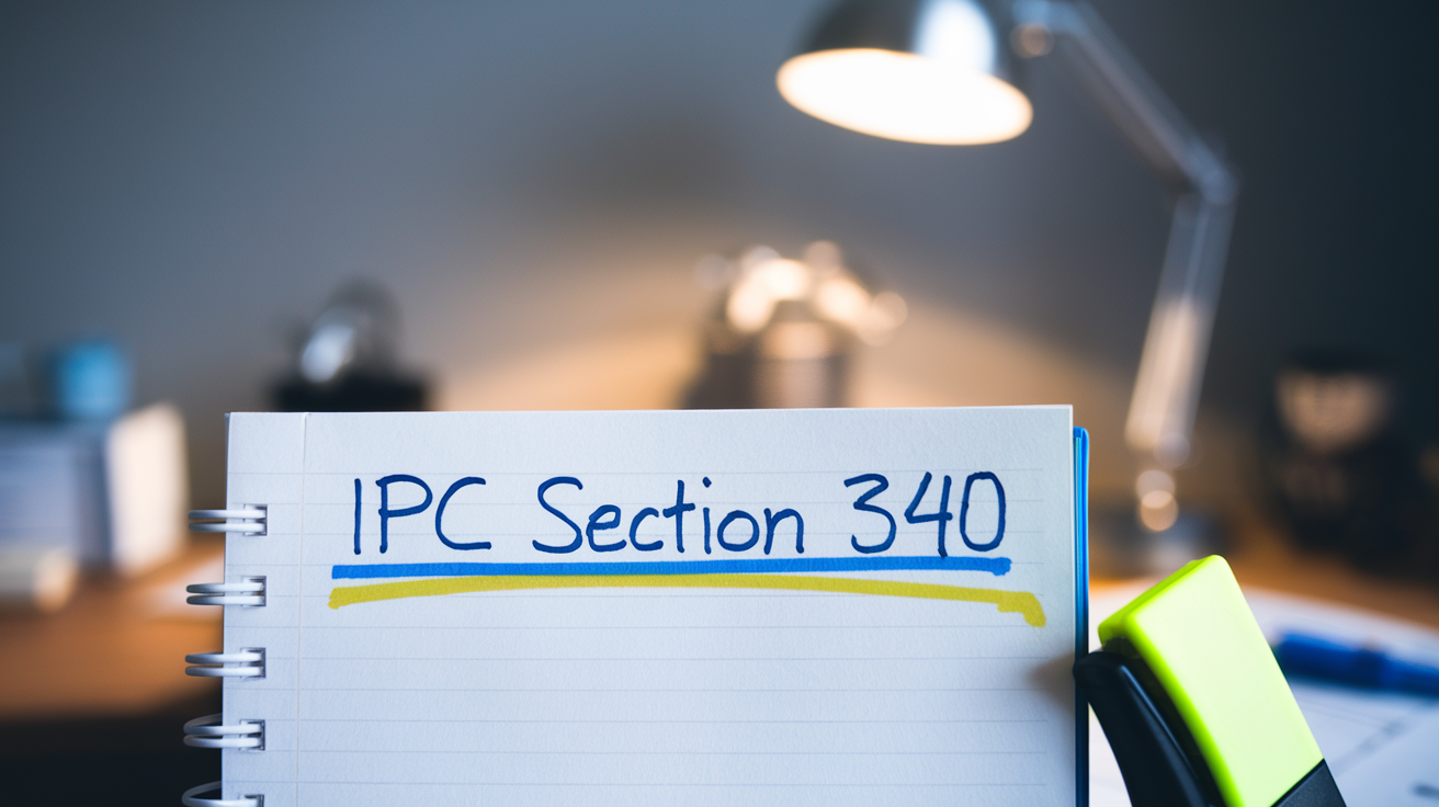 IPC Section 340 – Wrongful Confinement by Authority