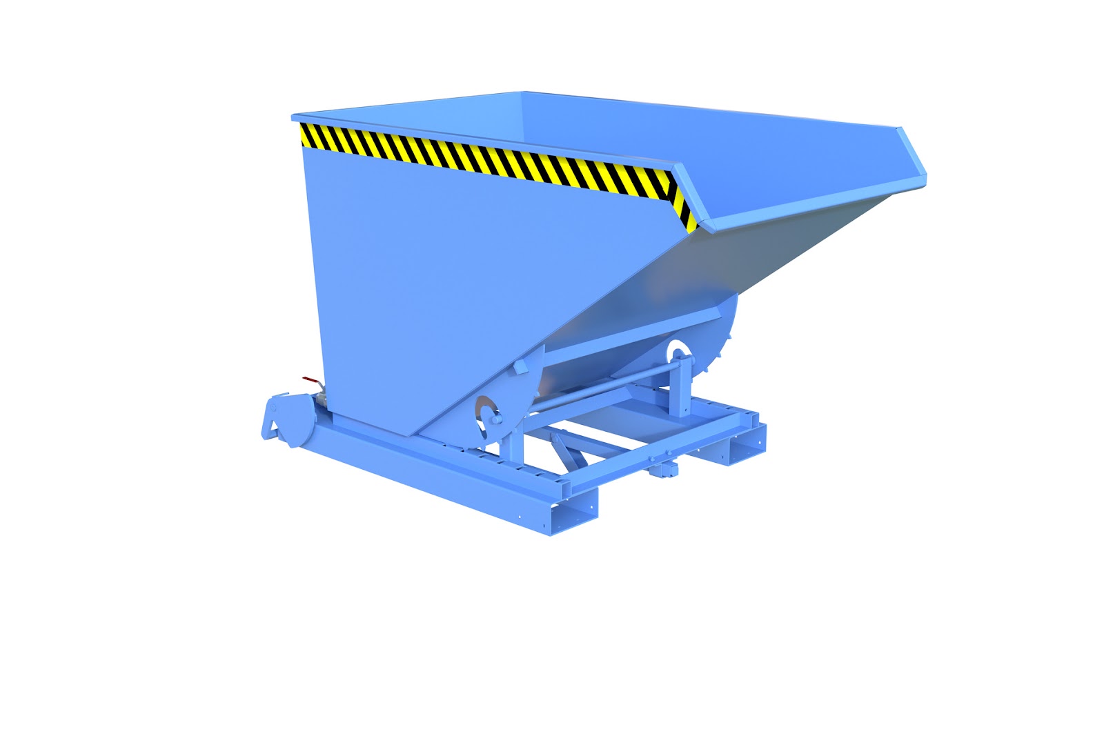 Spaander-kiepcontainer S4A 1200, gelakt, Lichtblauw
