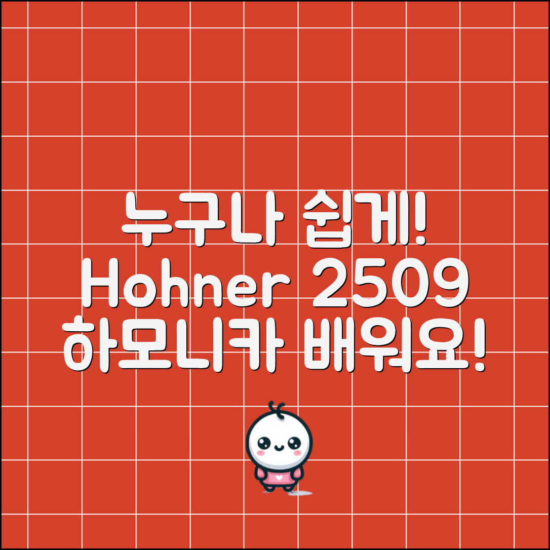 누구나 쉽게 배워보는 호너egho하모니카2509