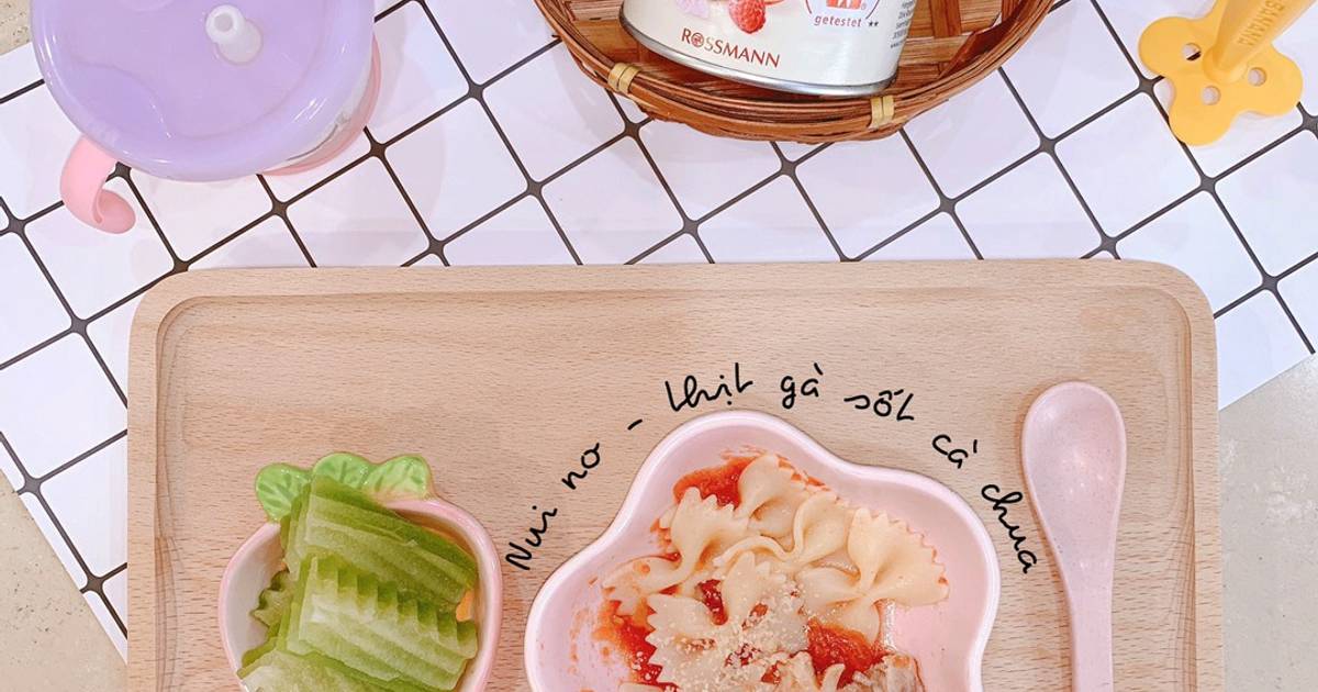 Nui nơ thịt gà sốt cà chua 🧡
