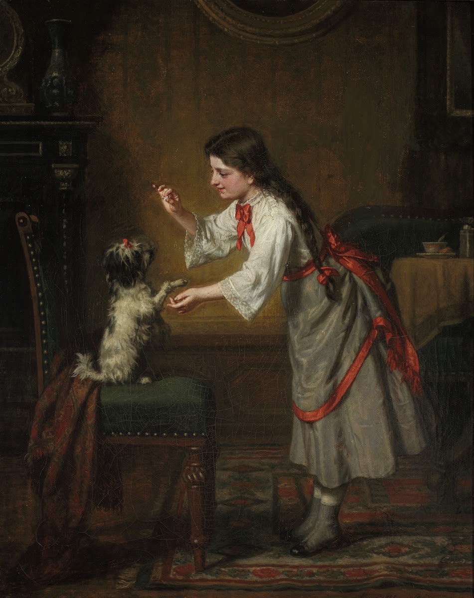 Girl with a dog 1880