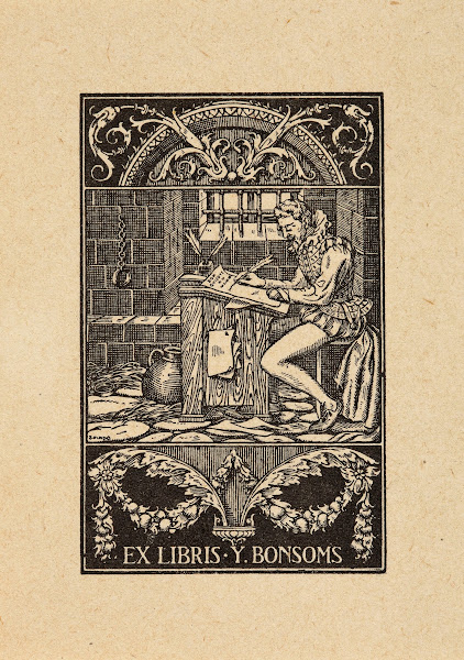 Bookplate of Y Bonsoms 1902