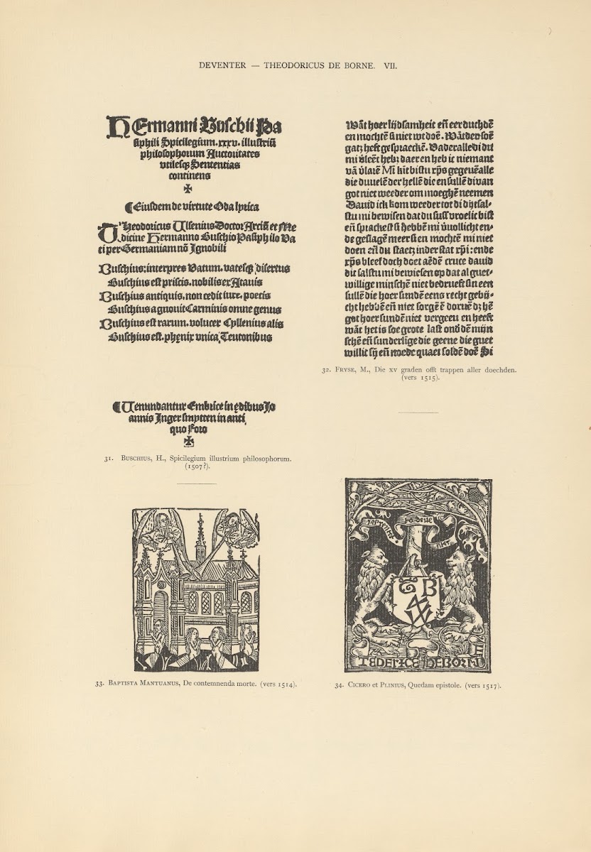 Lart typographique dans les Pays Bas pendant les annees 1500 a 1540 Pl059 1926