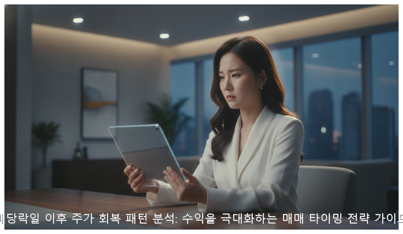 배당락 주가 회복 전략: 수익 극대화 매매 타이밍 핵심 안내 및 분석 인포그래픽 (3)