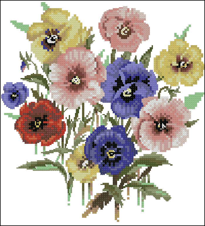 CMP VP699 Pansy Posy