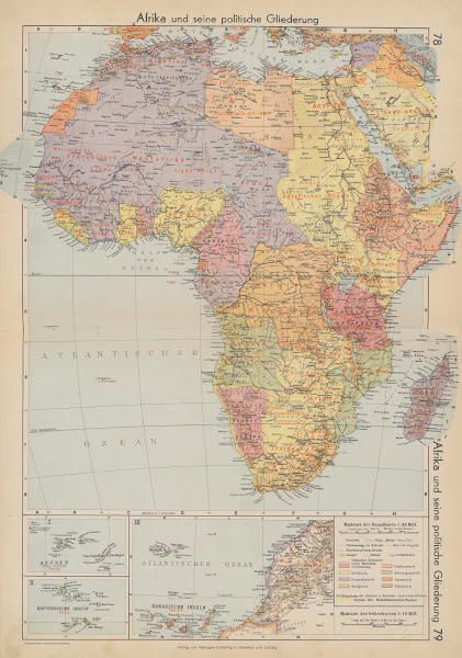 Afrika und seine politische Gliederung 1940