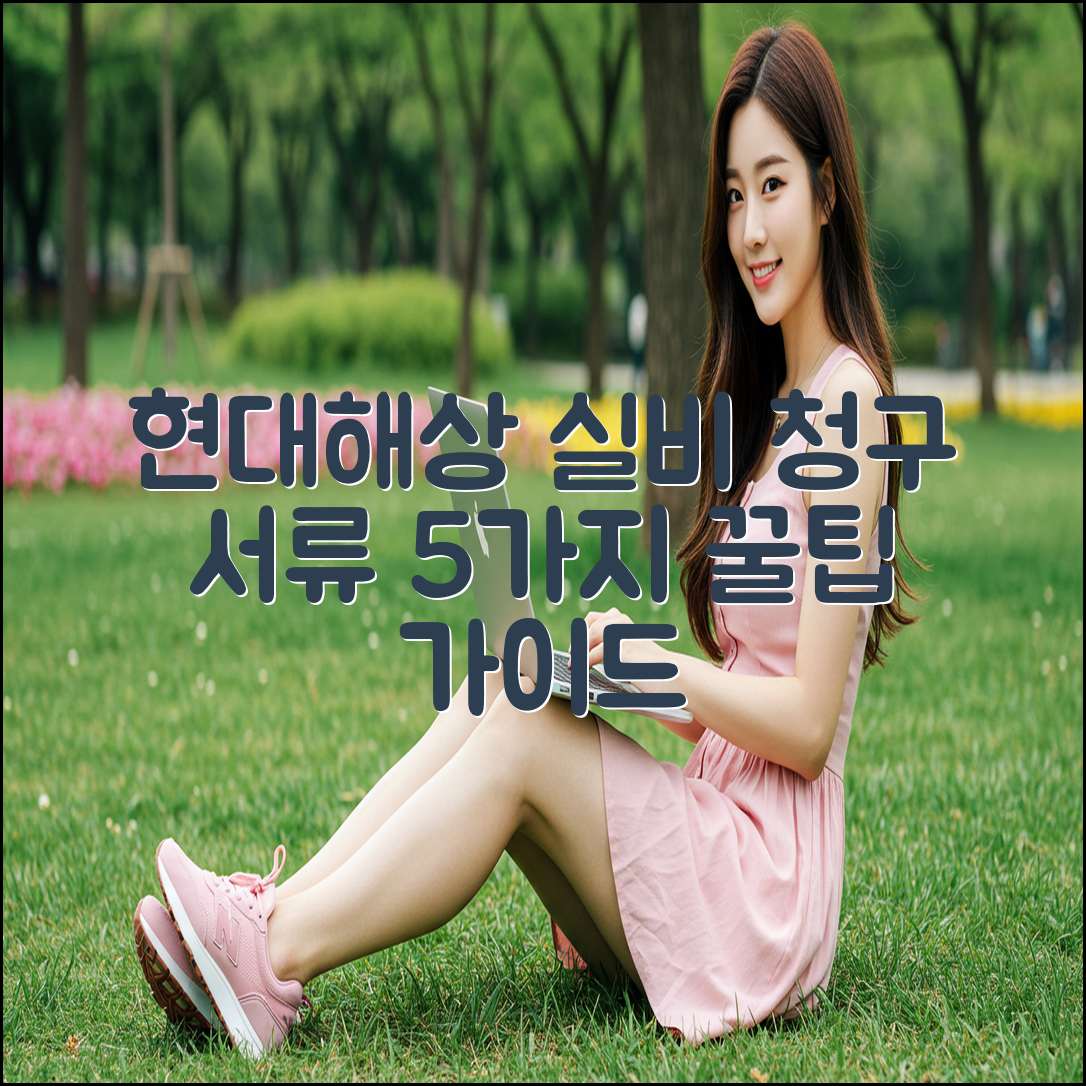 현대해상 실비보험 청구 5가지 서류 & 꿀팁