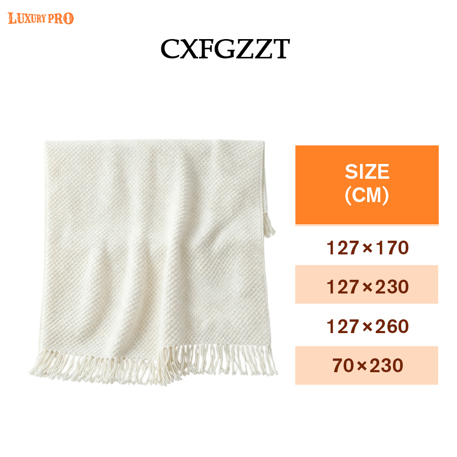 Embroidered Vintage Knitted Blanket