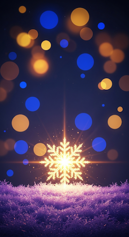 Glowing Snowflake Bokeh