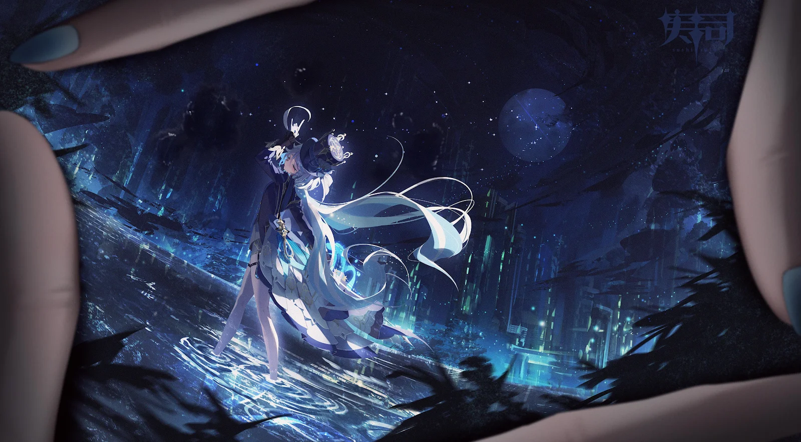 Hands Holding Mualani Photo - Digital Anime Art 4K Wallpaper (4000x2211)