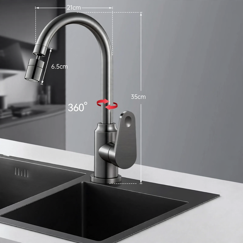 Kitchen faucet with cold and hot water, model HX-A-883
