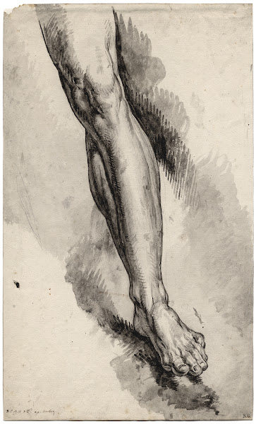 Left leg after an antique statue