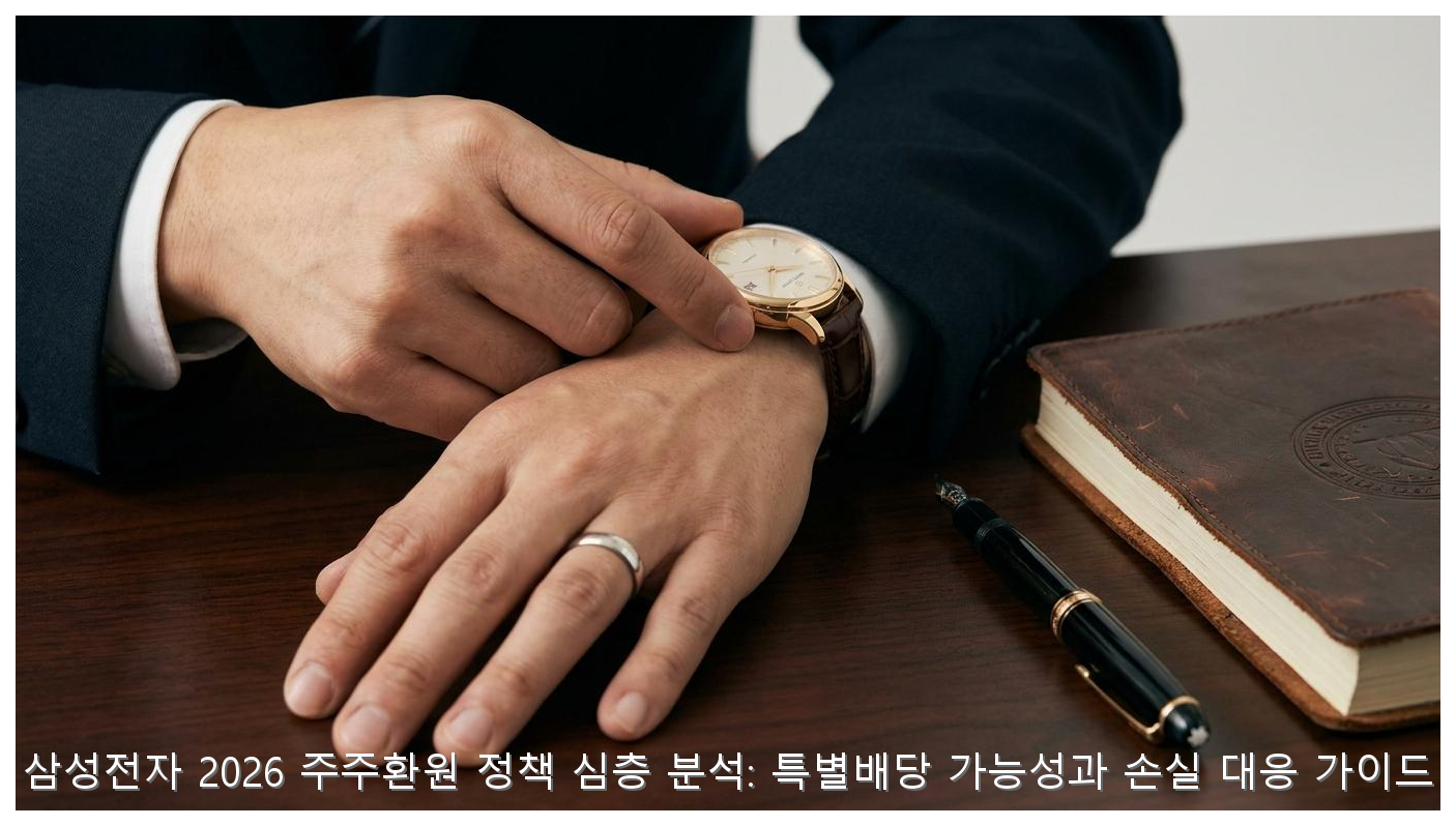 삼성전자 2026 주주환원 정책 심층 분석: 특별배당 가능성과 손실 대응 가이드 핵심 안내 및 분석 인포그래픽 (6)