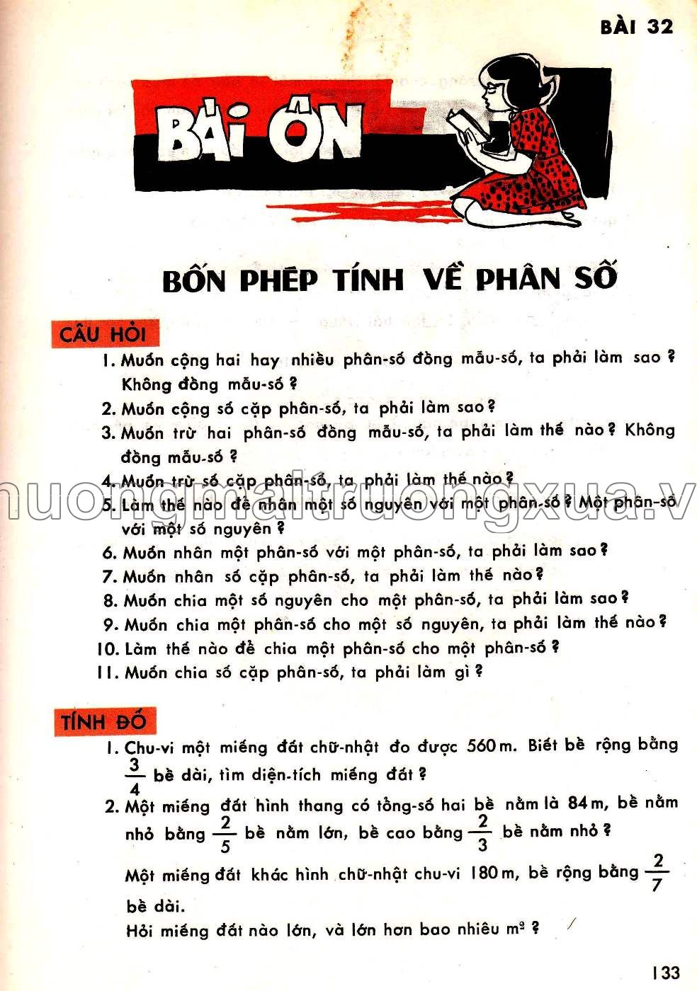 Toán pháp lớp 5 (1970) - Trang 132