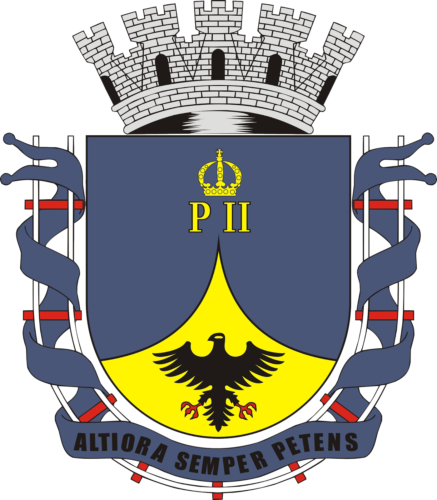 Logo Prefeitura de Petrópolis para modo escuro