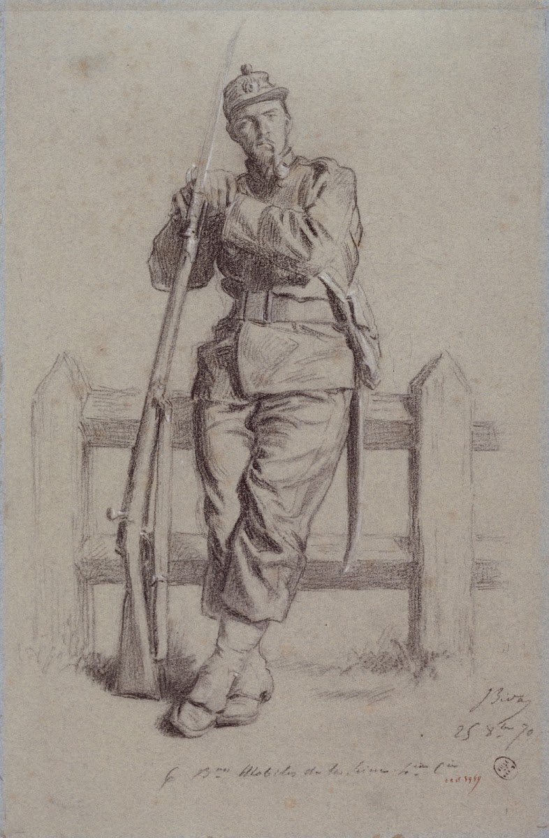 Portrait dArmand Templier en uniforme de mobile 1870