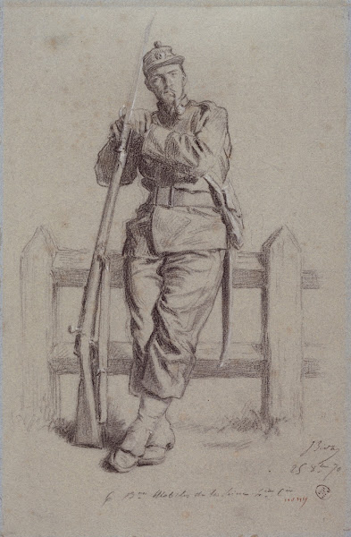 Portrait dArmand Templier en uniforme de mobile 1870